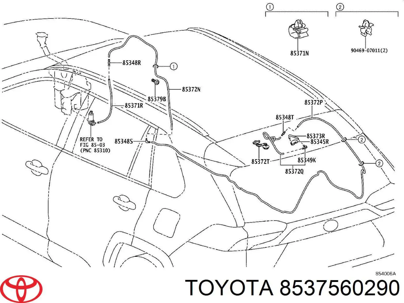 Купити 8537560290 Toyota 