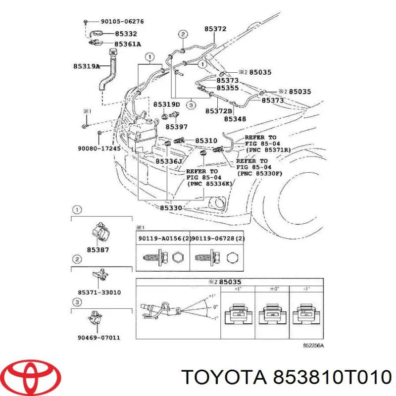  Toyota 853810T010 ціна, від 10.39 USD