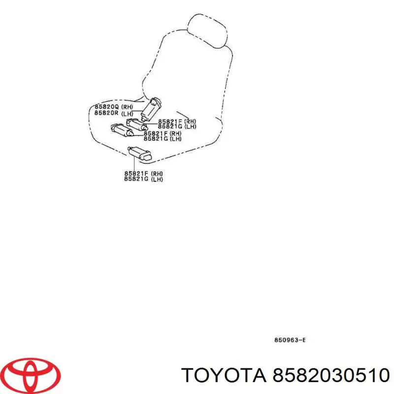  Toyota 8582030510 ціна, від 174.44 USD