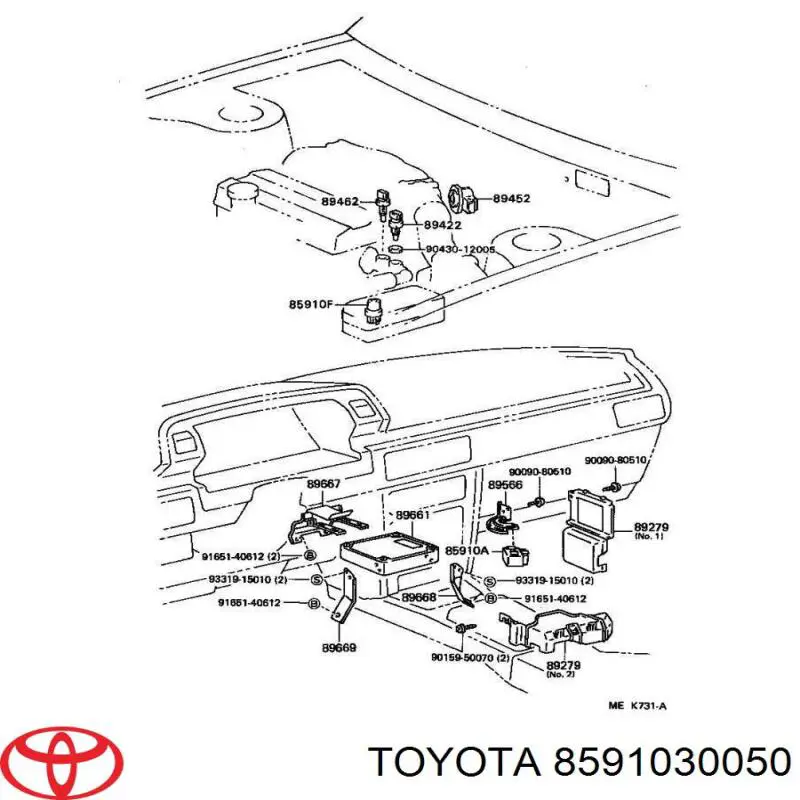  Toyota 8591030050 ціна, від 48.75 USD
