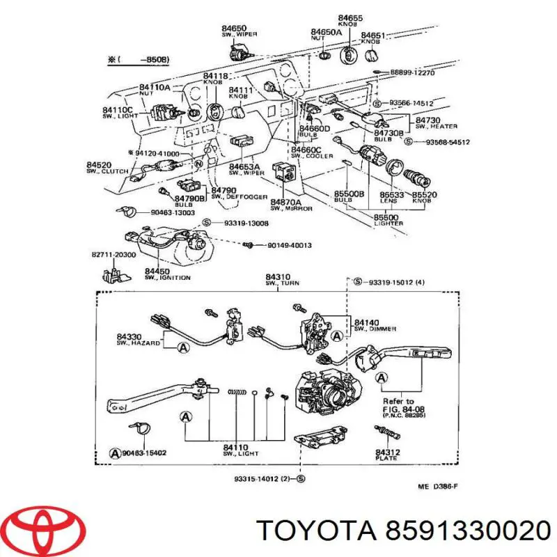 Резистор обігрівача Toyota 8591330020 ціна, від 3.39 USD