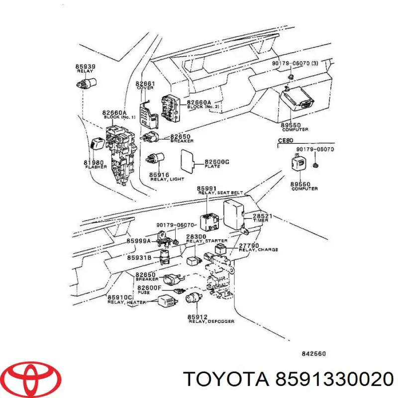 Резистор (опір) пічки, обігрівача салону на Toyota Camry (V2)