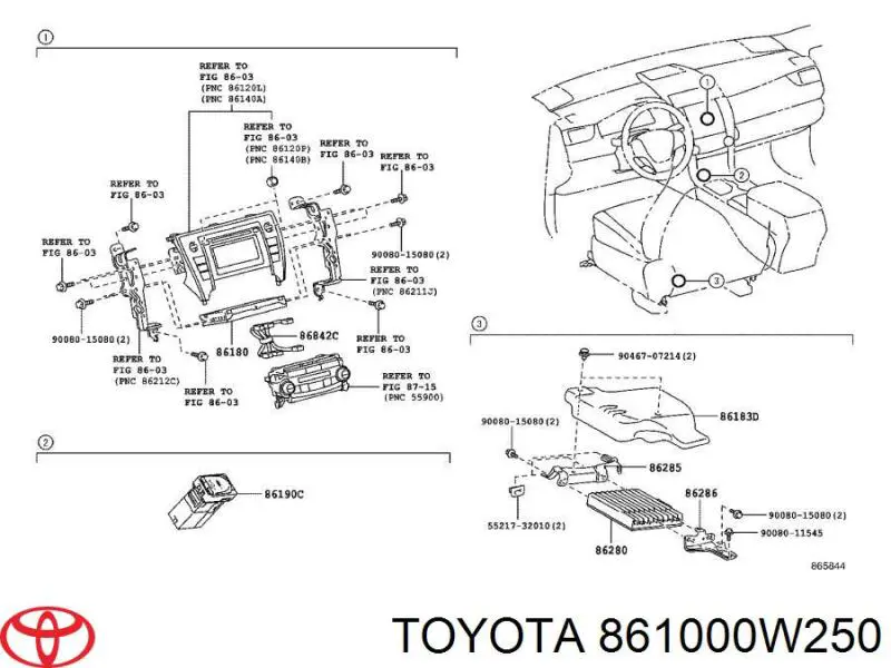 861000W250 Toyota 