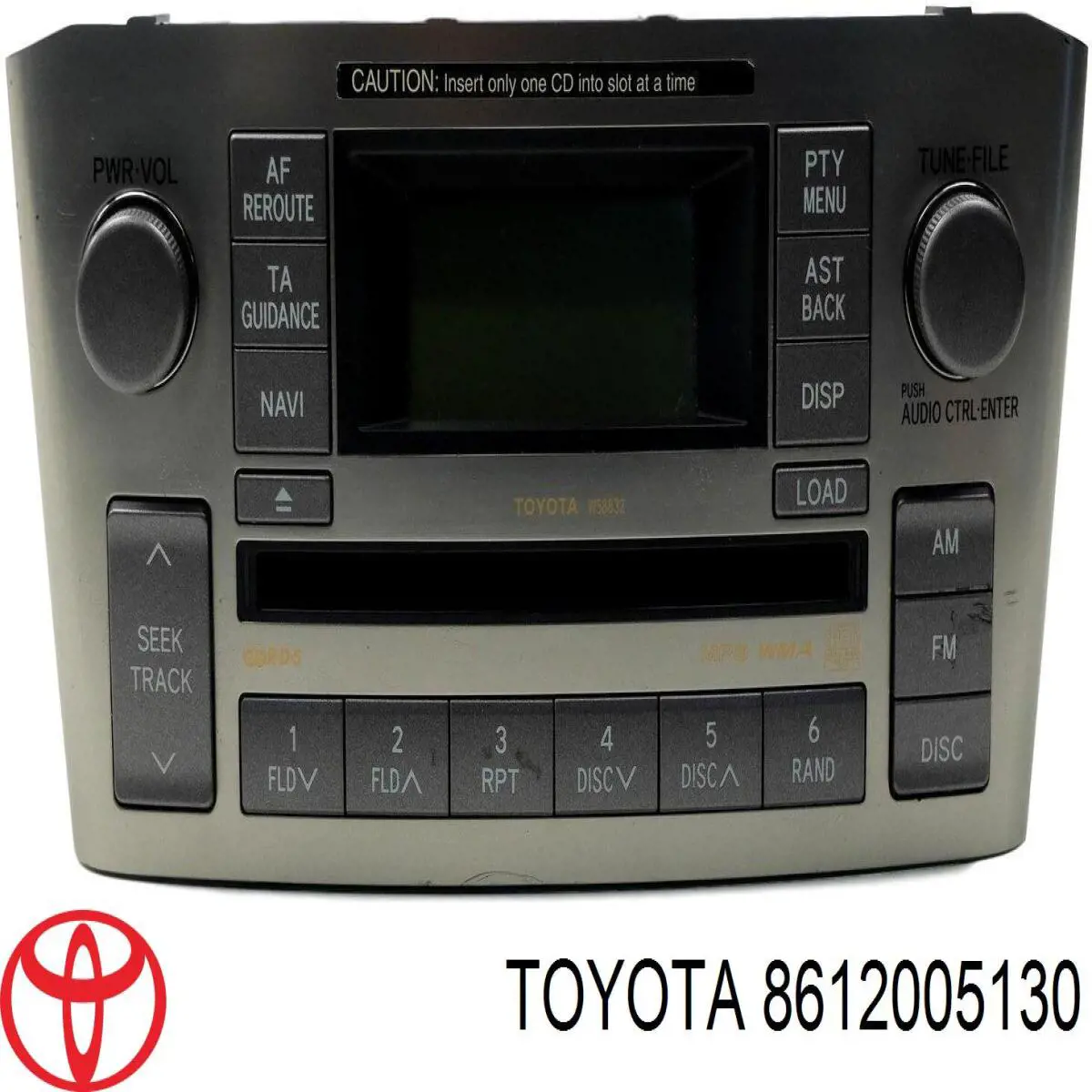 8612005130 Toyota Магнітола (радіо AM/FM)