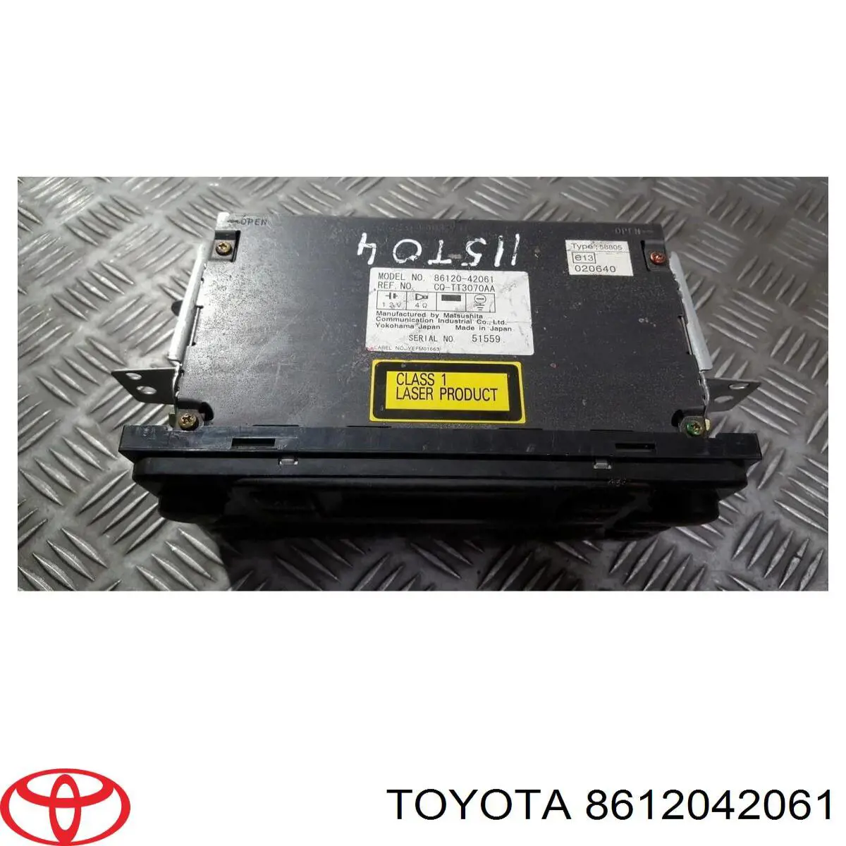 8612042061 Toyota Магнітола (радіо AM/FM)