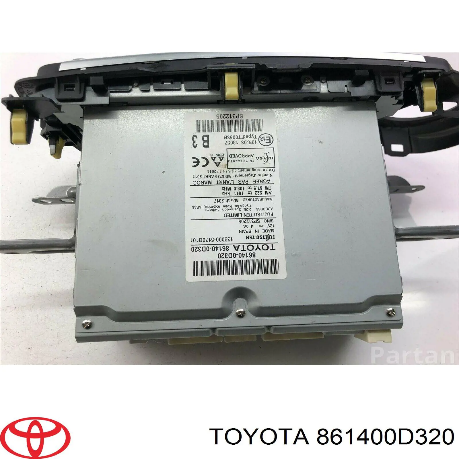 861400D320 Toyota Дисплей багатофункціональний