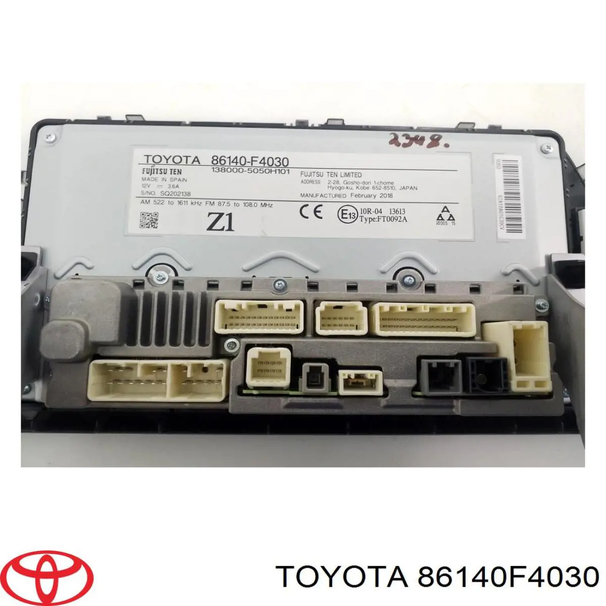 86140F4030 Toyota Дисплей багатофункціональний