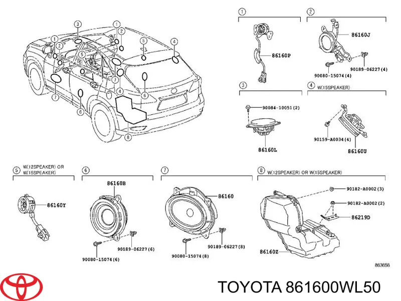  Toyota 861600WL50 ціна, від 63.33 USD
