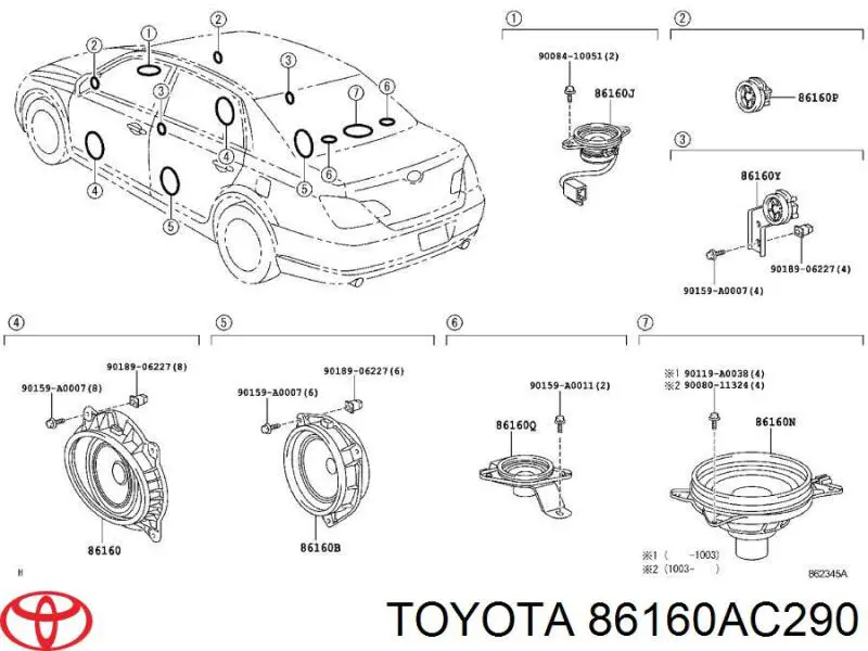 Купити 86160AC290 Toyota 