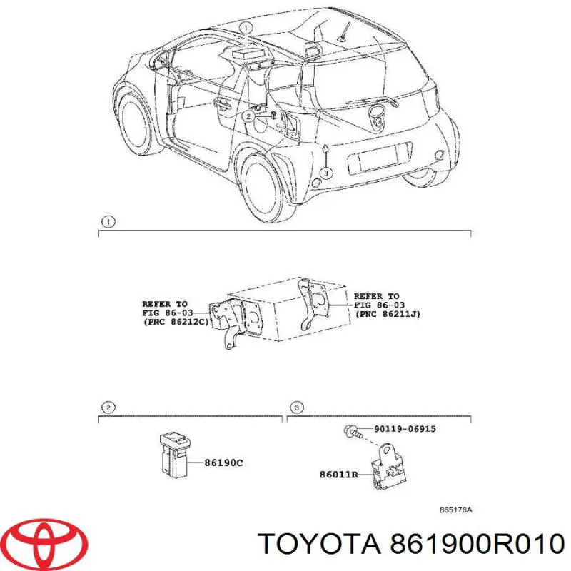 Купити 861900R010 Toyota 