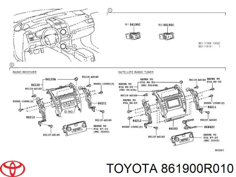  861900R010 Toyota