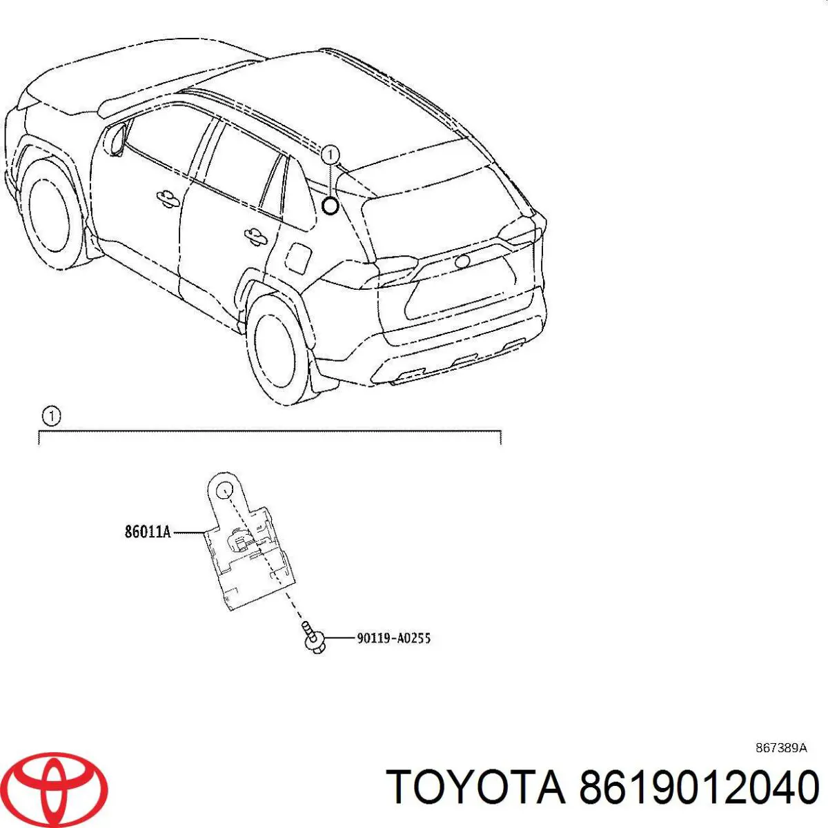  Toyota 8619012040 ціна, від 57.01 USD