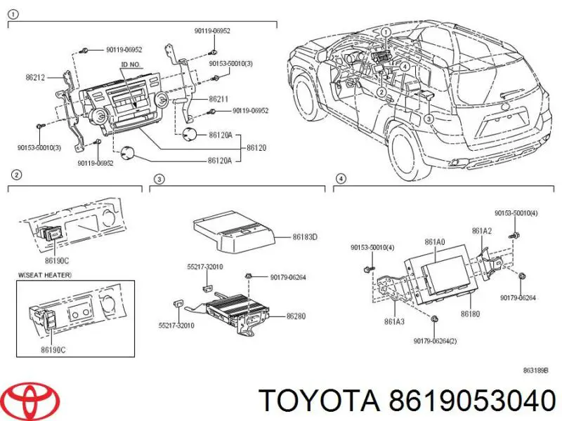  Toyota 8619053040 ціна, від 19.75 USD