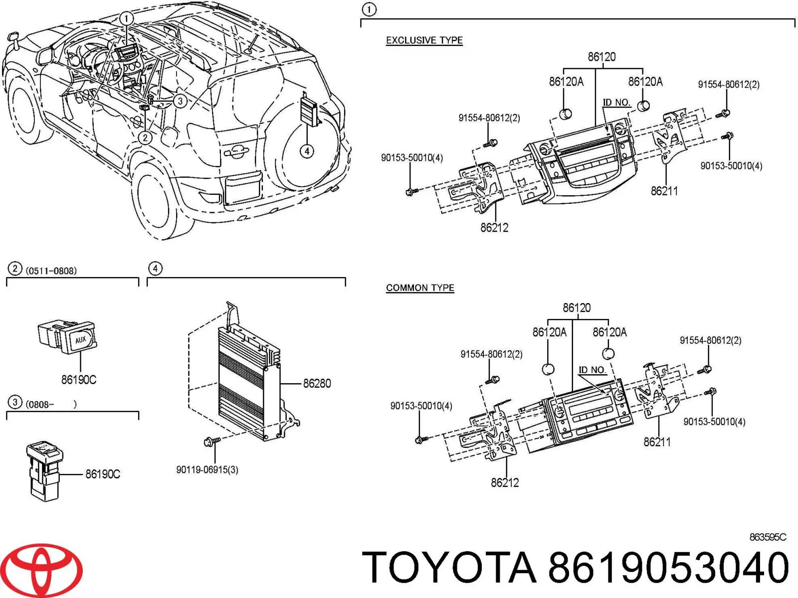 8619053040 Toyota 
