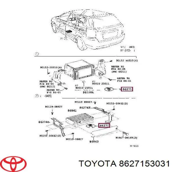 8627153031 Toyota 