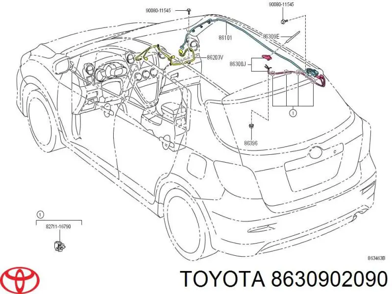  Toyota 8630902090 ціна, від 31.67 USD