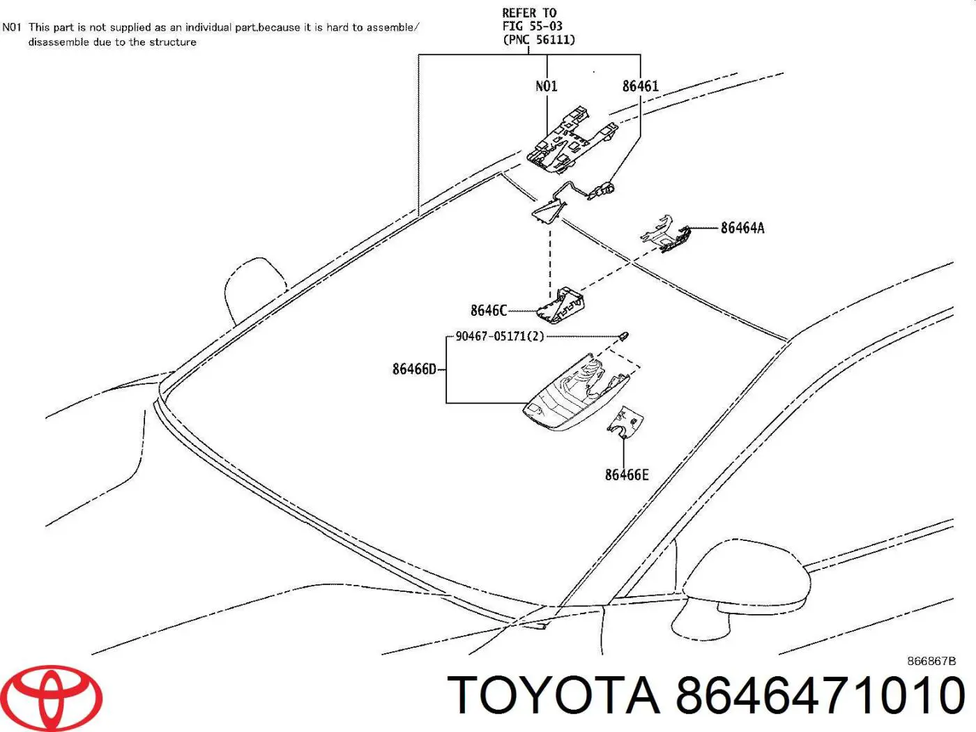 8646471010 Toyota 