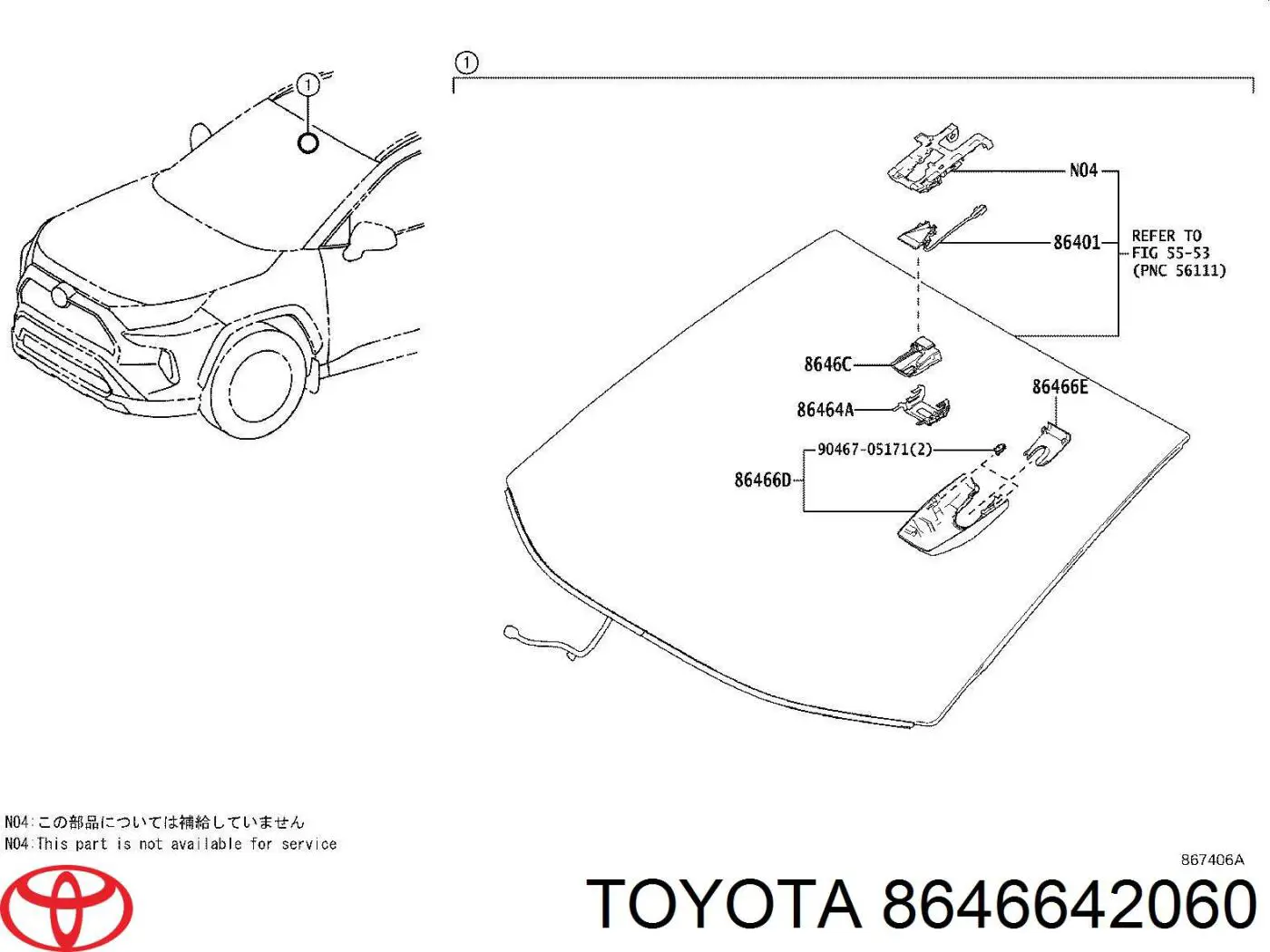 8646642060 Toyota 