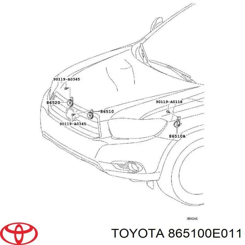 865100E011 Toyota 