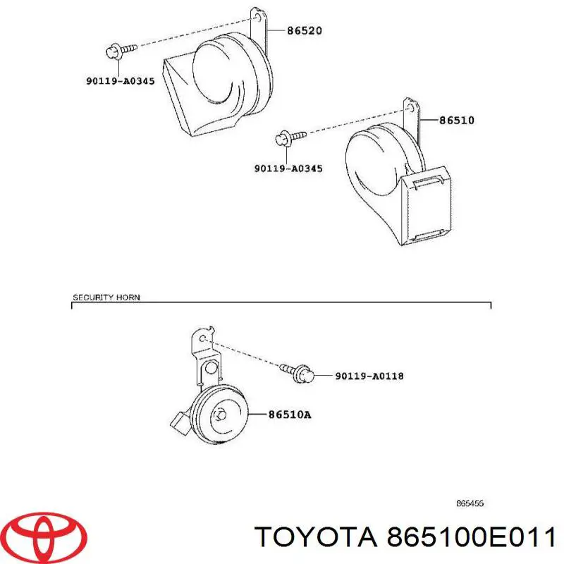 Купити 865100E011 Toyota 