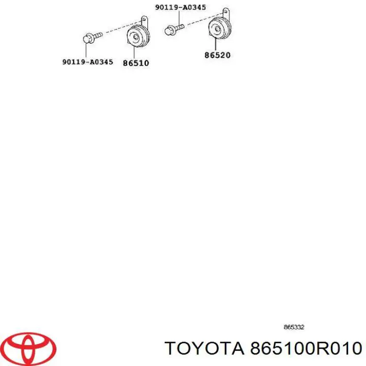  865100R010 Toyota