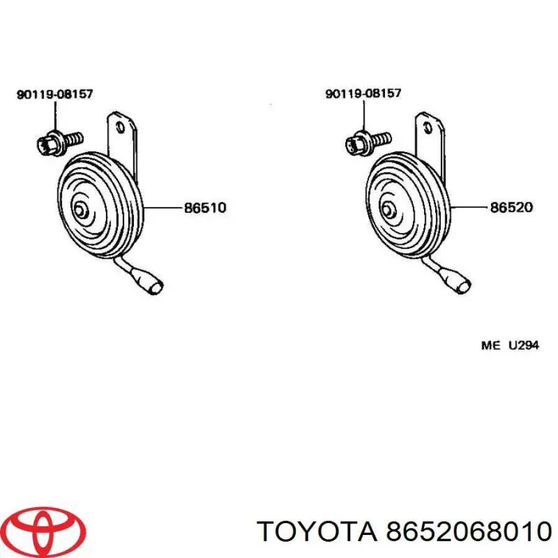  Toyota 8652068010