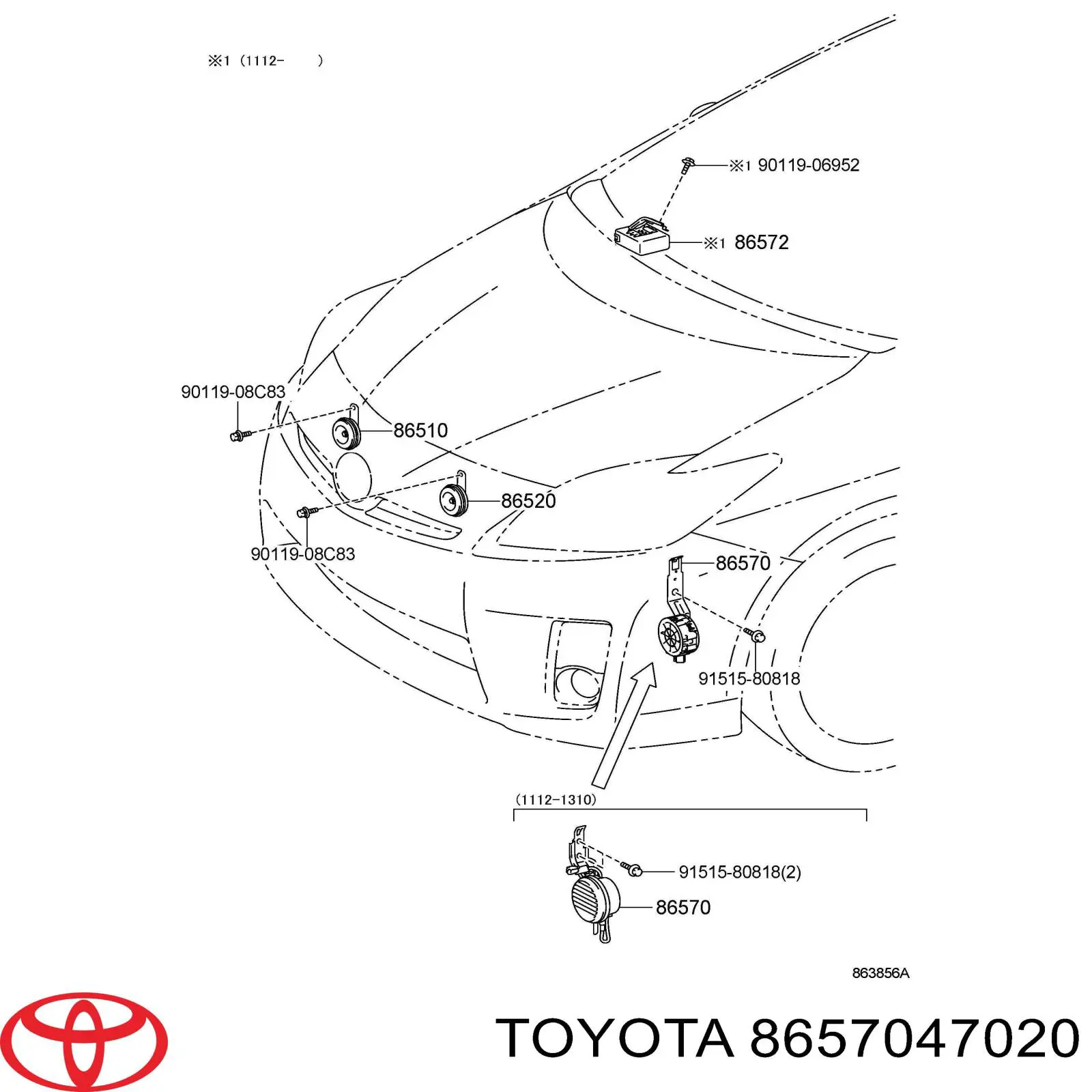 8657047020 Toyota 