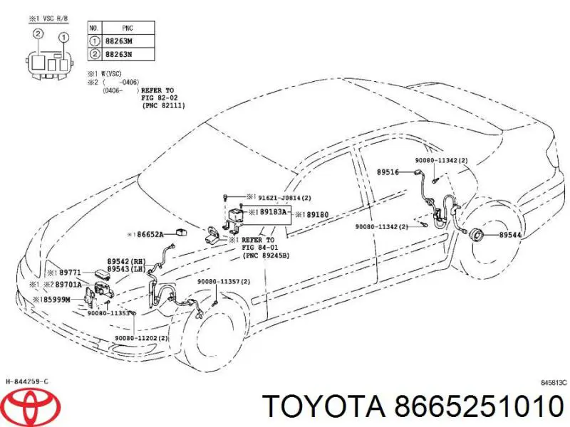 Купити 8665251010 Toyota 