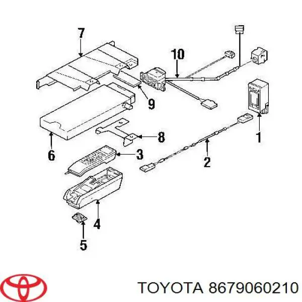 8679060210 Toyota Камера системи забезпечення видимості