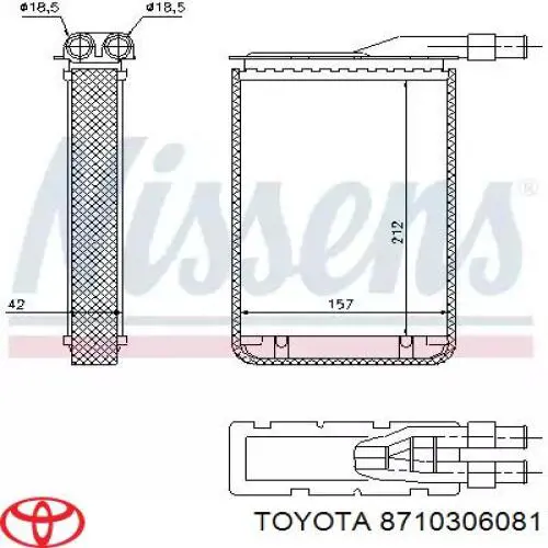 8710306081 Toyota Електромотор пічки