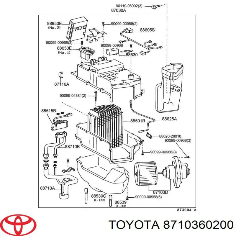 Двигун вентилятора пічки (обігрівача салону) Toyota 8710360200 ціна, від 213.78 USD