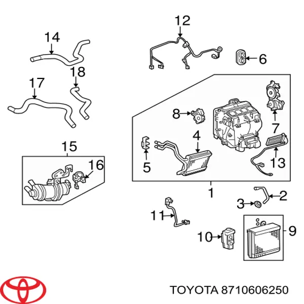  Toyota 8710606250 ціна, від 17.78 USD