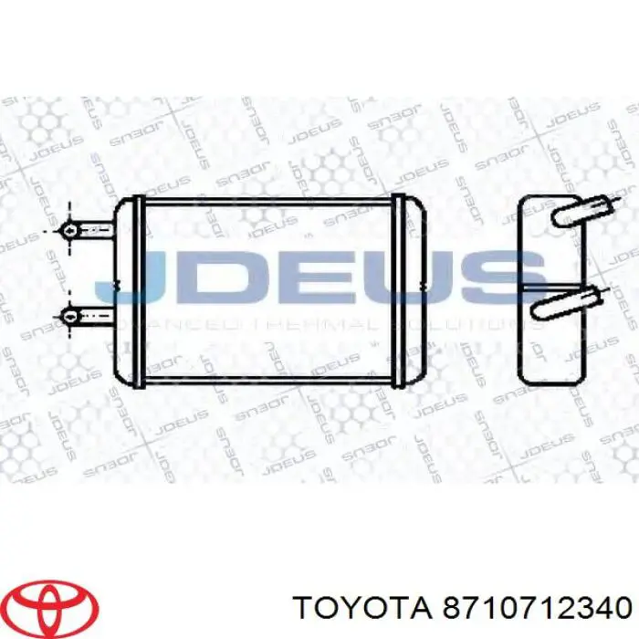 Купити Радіатор пічки Toyota Corolla  E8