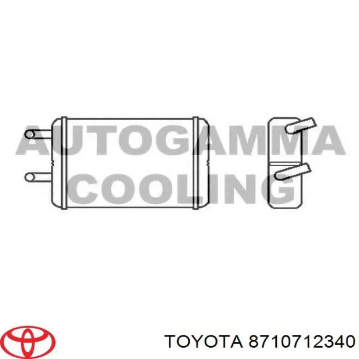 8710712340 Toyota радіатор пічки (обігрівача)