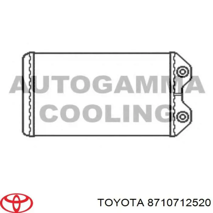 Радиатор отопителя на Toyota Corolla E11