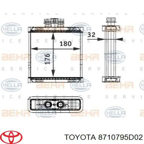 Радіатор пічки (обігрівача) Polcar 8150N81 ціна, від 53.79 USD
