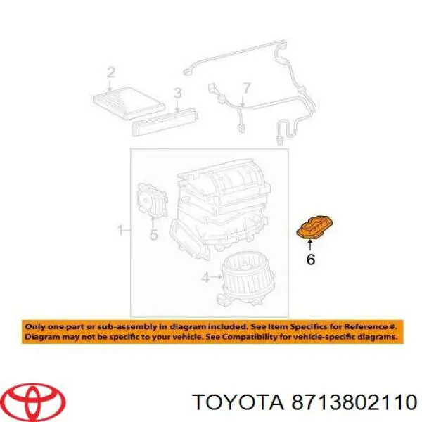 Опора амортизатора переднього 8713802110 Toyota