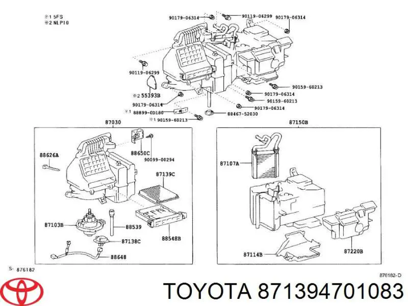 Фільтр салону 871394701083 Toyota