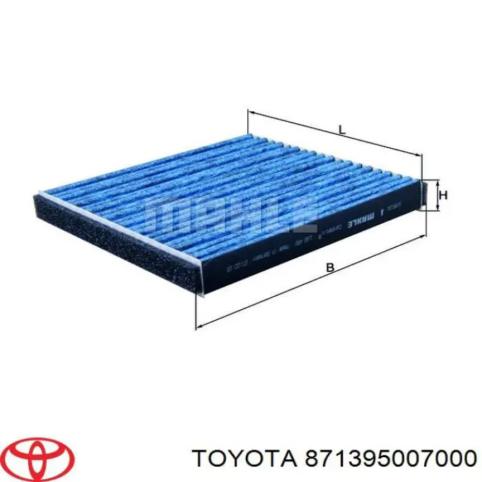 871395007000 Toyota Внутрішньосалонний фільтр