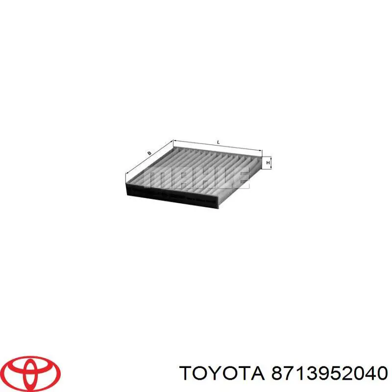 8713952040 Toyota Внутрішньосалонний фільтр
