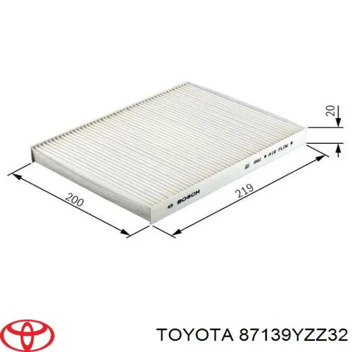 Фільтр салону 87139YZZ32 Toyota