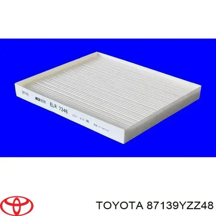 87139YZZ48 Toyota Внутрішньосалонний фільтр