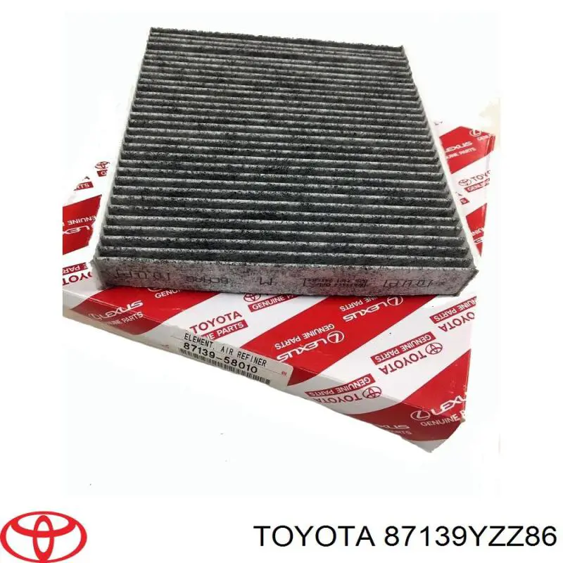 87139YZZ86 Toyota Внутрішньосалонний фільтр