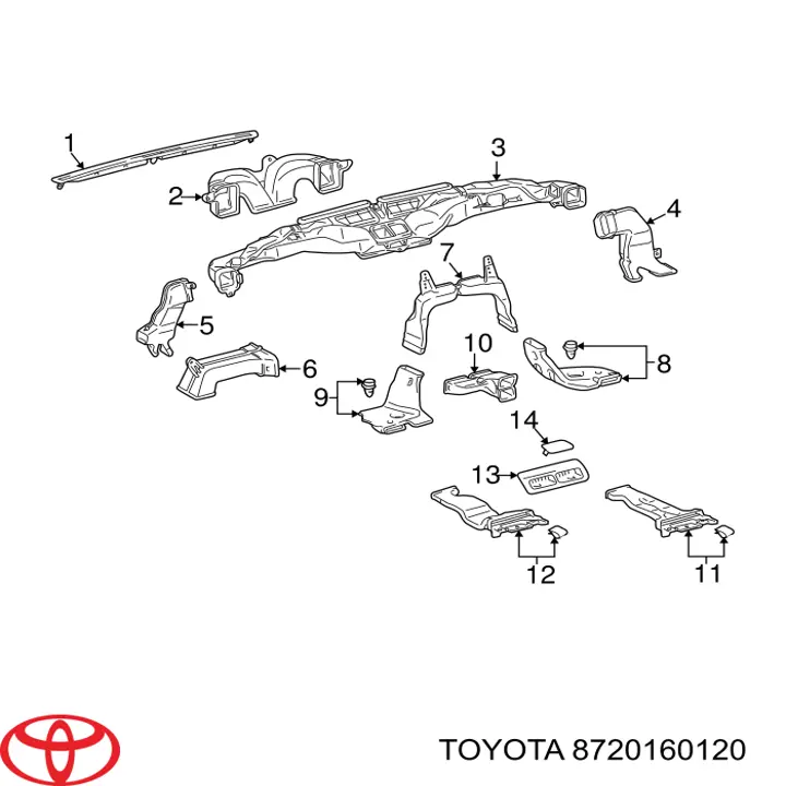  Toyota 8720160120 ціна, від 19.00 USD