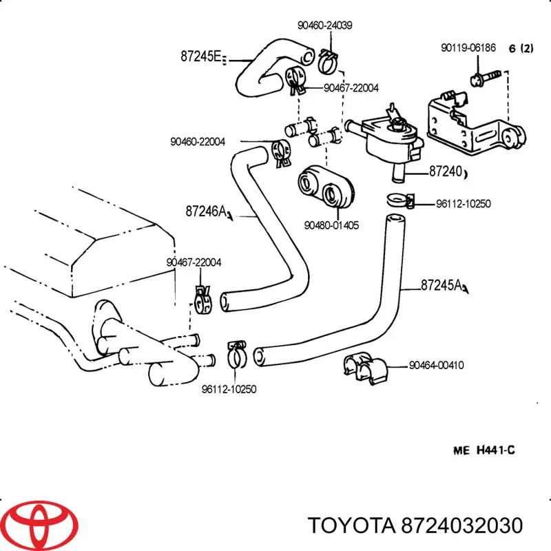Кран системи опалення Toyota 8724032030 ціна, від 25.31 USD