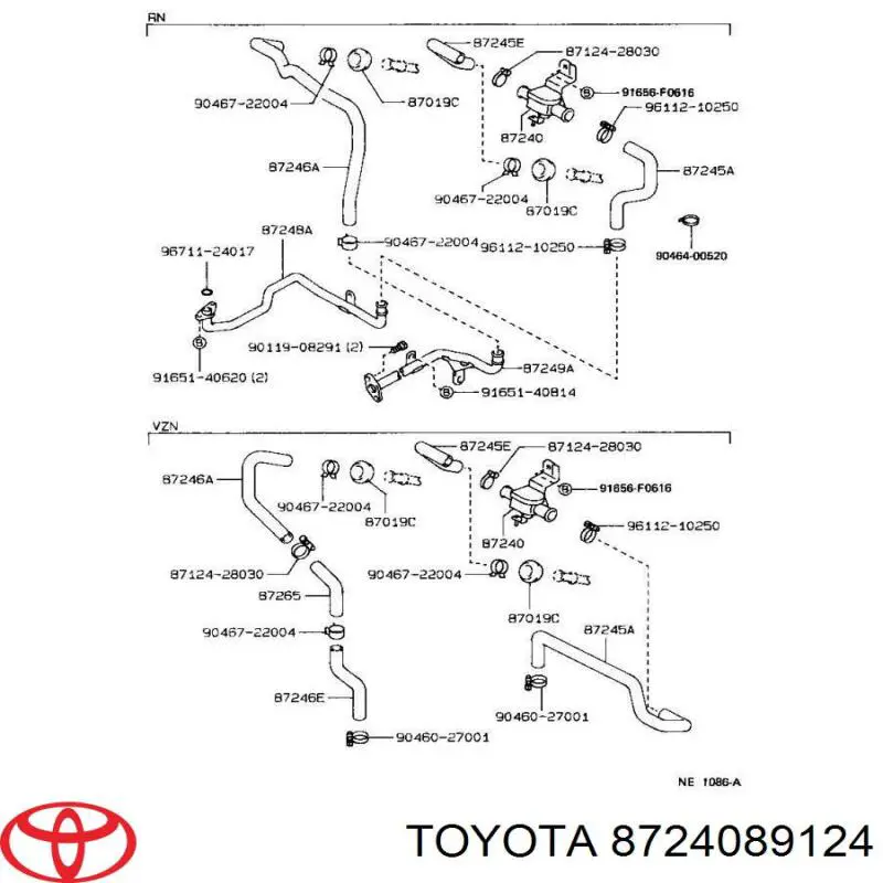 Кран системи опалення Honda 79710SP0A04 ціна, від 87.99 USD