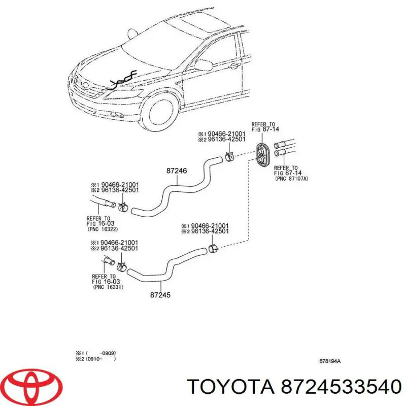 8724533540 Toyota 