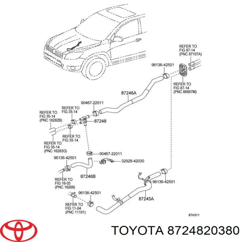  Toyota 8724820380 ціна, від 2.74 USD