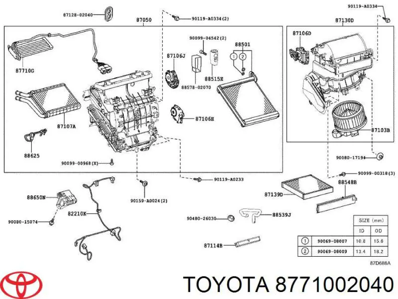 8771002040 Toyota 
