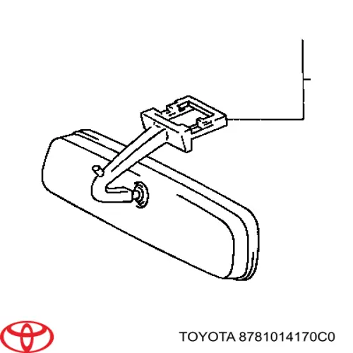 Дзеркало внутрішнє, салону Toyota Avensis Verso (LCM) (Тойота Авенсіс)